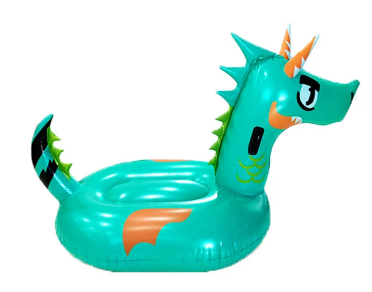 custom swimming foam pool float adults floating raft inflatable floating island dragon pool float