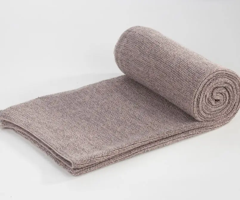 winter custom logo designer scarf stoles plain knit men women luxury fashion warm scarves snood scarf