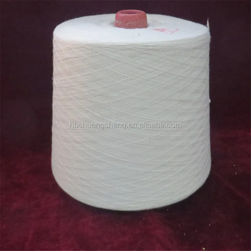 Крученая полиэфирная пряжа 40/2 30/2, необработанная белая