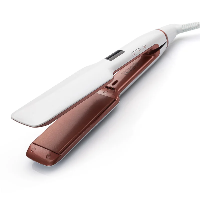 Big Jumbo Heating Plate LCD Hair Straightener Wave Hair Maker