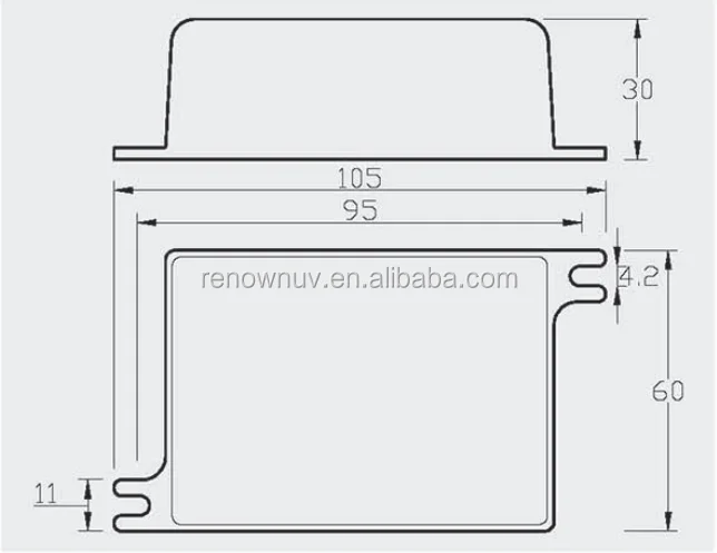 UV lamp electronic ballast 30w with UK plug for UV lamp lighting