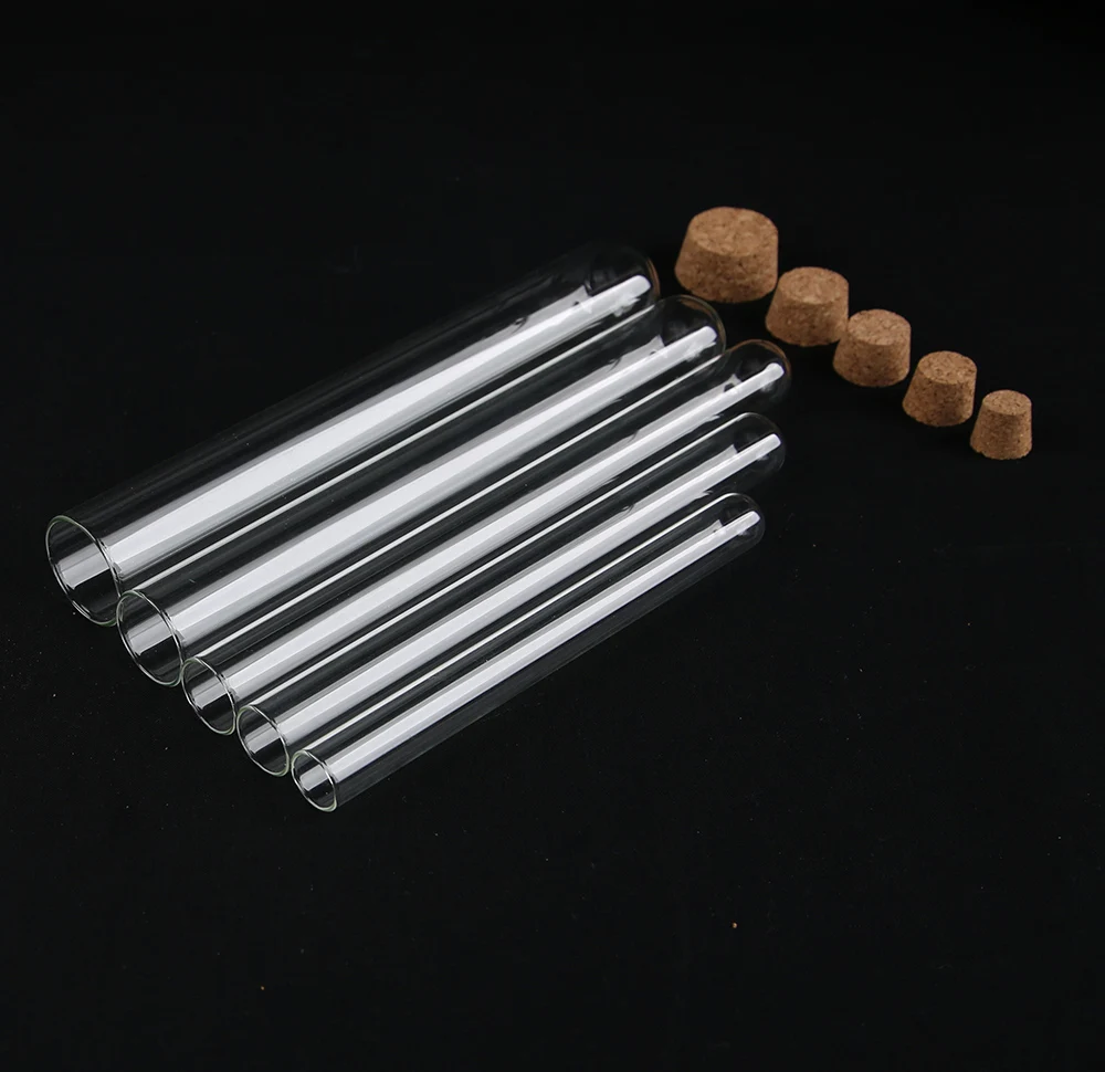 Customize glass test tube all kinds of caps
