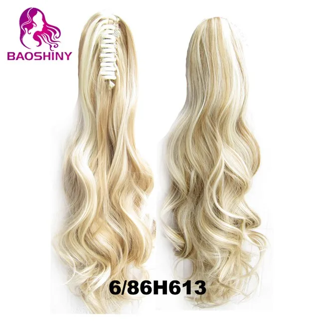 22 дюйма, 55 см, женские кудрявые когти, конский хвост, высокотемпературные волокна, синтетические волосы, конский хвост, 170 г/шт.