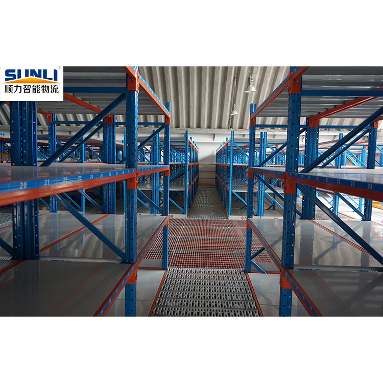 Warehouse Rack, Metal decking shelves Mezzanine System