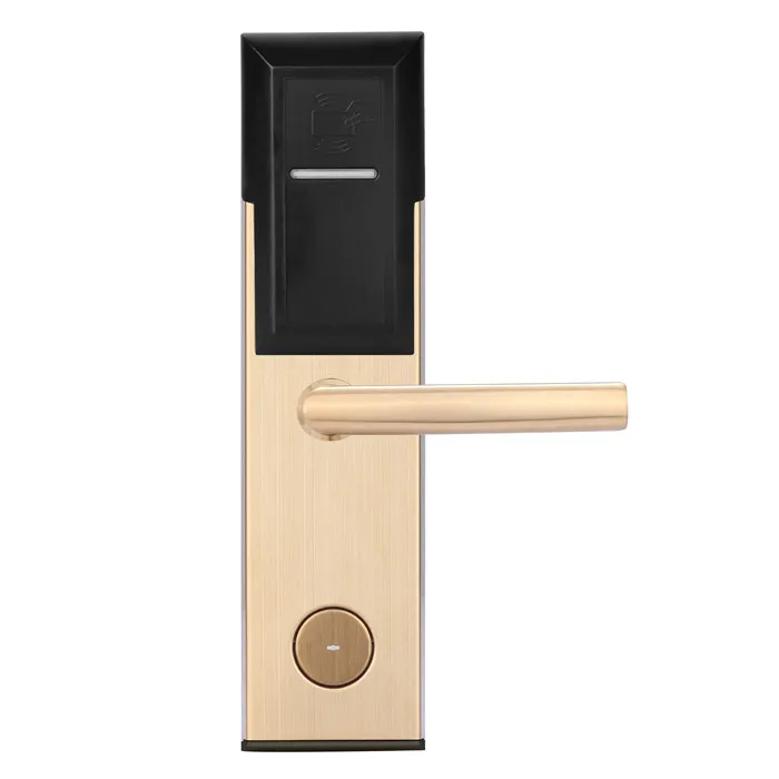 Special flat handle resort rfid hotel keyless card door lock