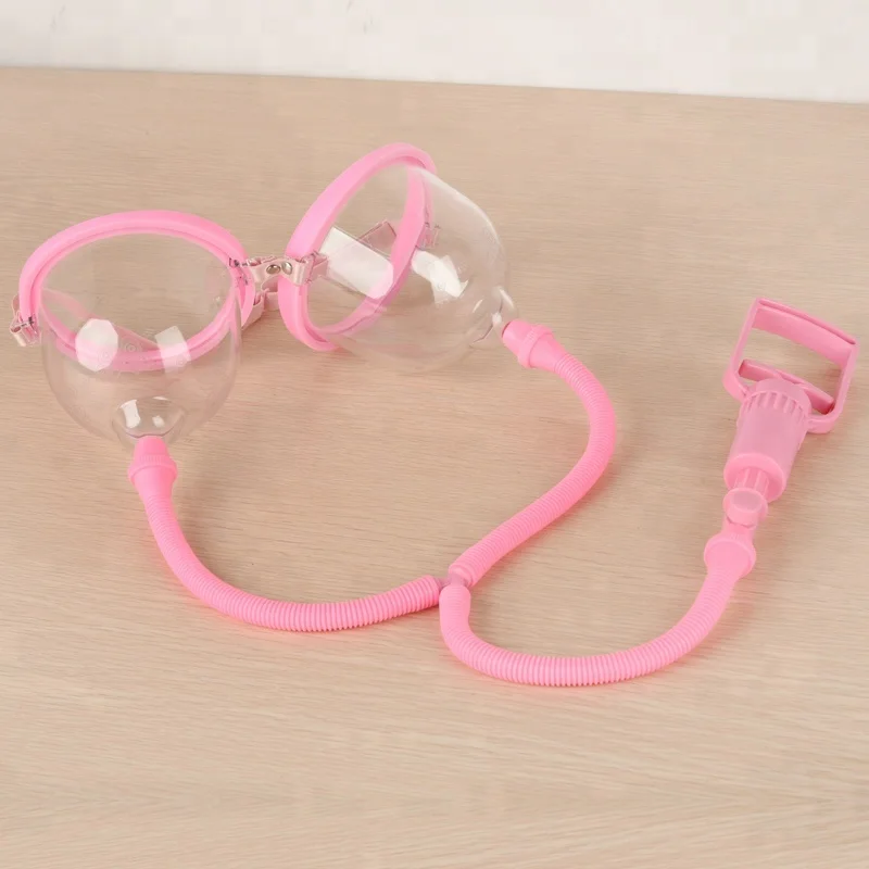 Modern Breast Massager Dual Vacuum Suction Cup Breast Enlargement Pump Set
