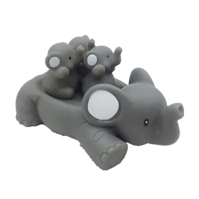 Environment PVC set of elephant figures bath toys for children