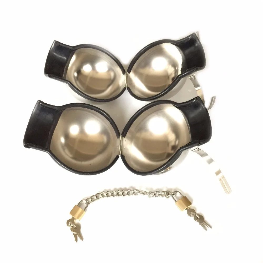 Alternative sex toys refined metal stainless steel ball bdsm bondage restraints handcuffs for sex tied handcuffs for sex fetish