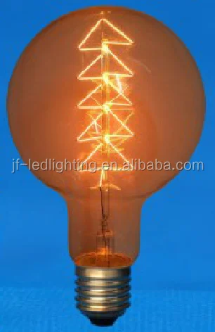 Antique Vintage Edison Light Bulb G80/G95/G125 Tungsten Star Lamp
