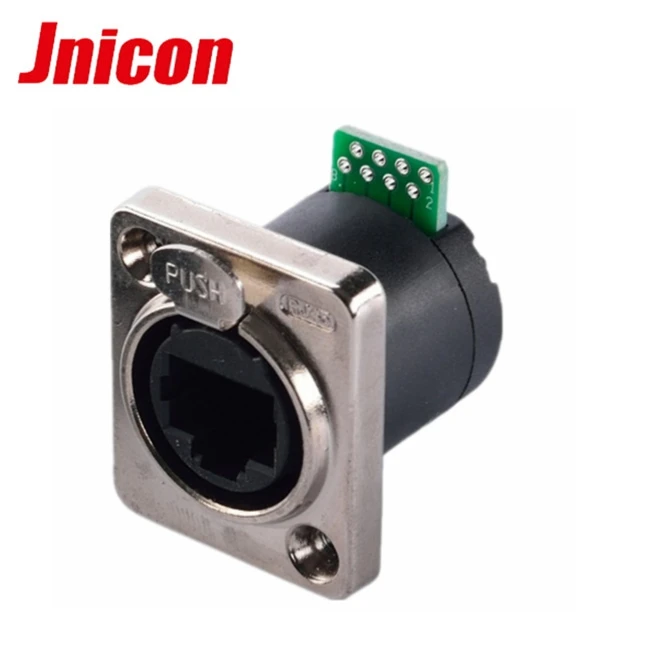 jnicon rj45 connector single ethernet port with pcb