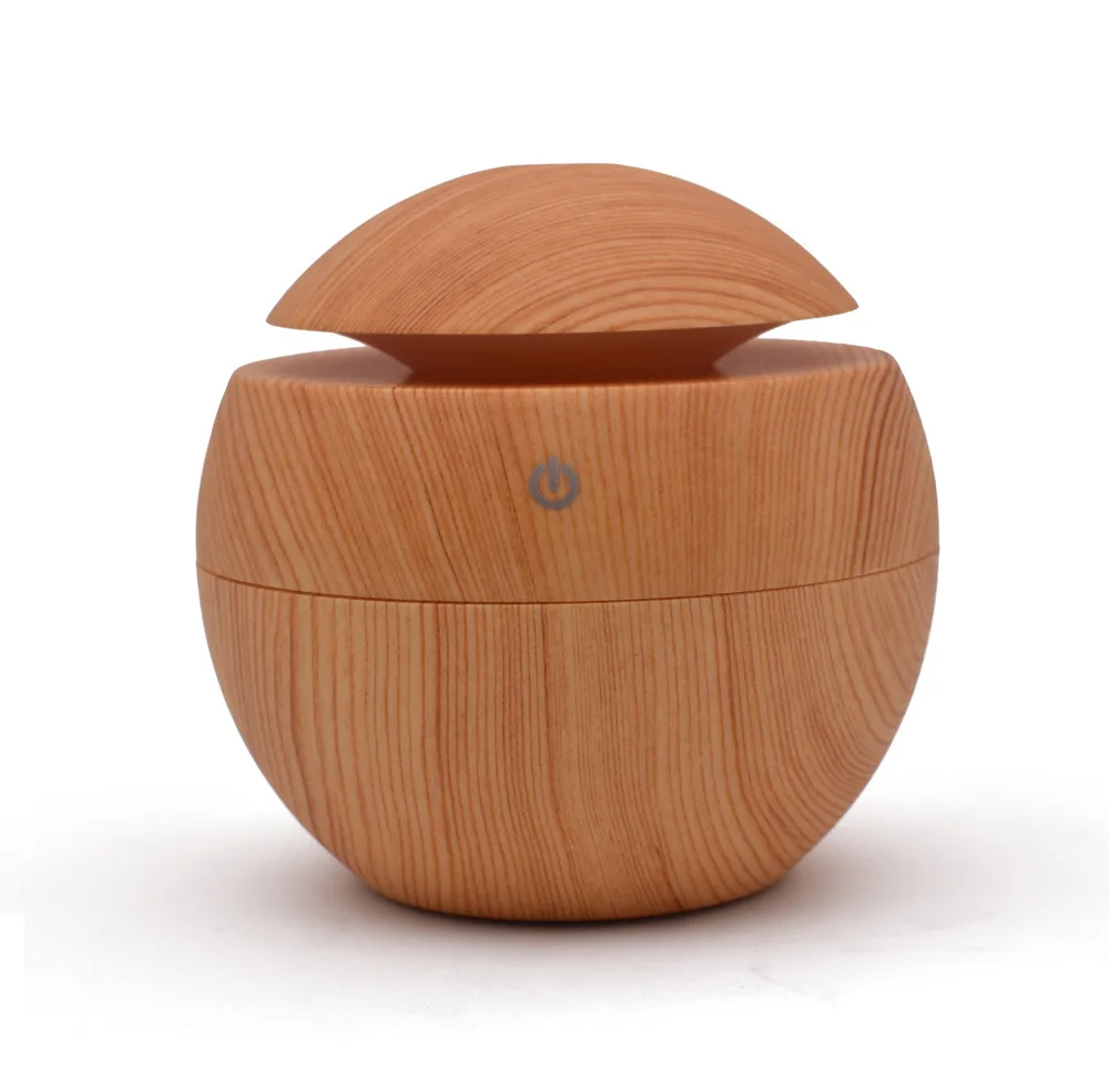 JanueLife Alibaba new products 130ml Wood Grain mini USB UFO shape humidifier, mini USB aroma diffuser