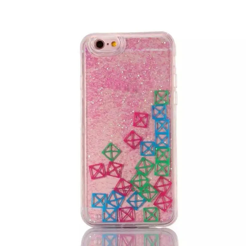 Dynamic Liquid Flow Soft TPU Rubber Edge With Hard Plastic Back Mobile phone cover accessory case for iPhone 7