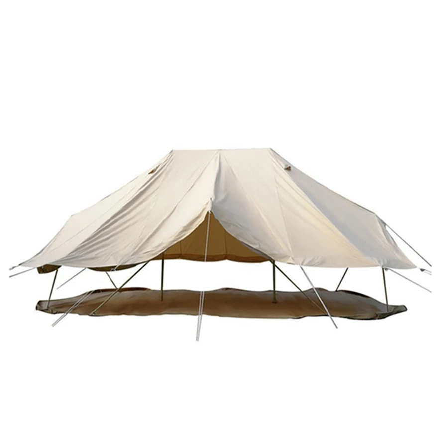 Outdoor canvas tent luxury Family Camping Emperor stretch Tent