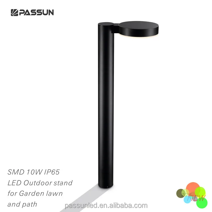 IP44 aluminium waterproof anodized black 10w led garden light