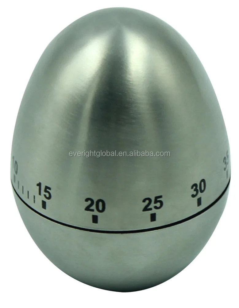 
T0136 High Quality low MOQ Metal egg shape kitchen timer with custom logo as promotion gift 