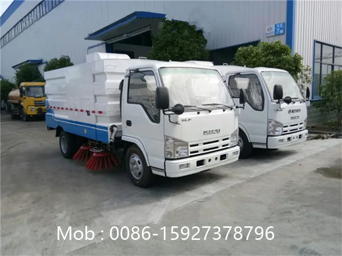 3m3 dustbin 1m3 water small japanese road sweeping vehicle