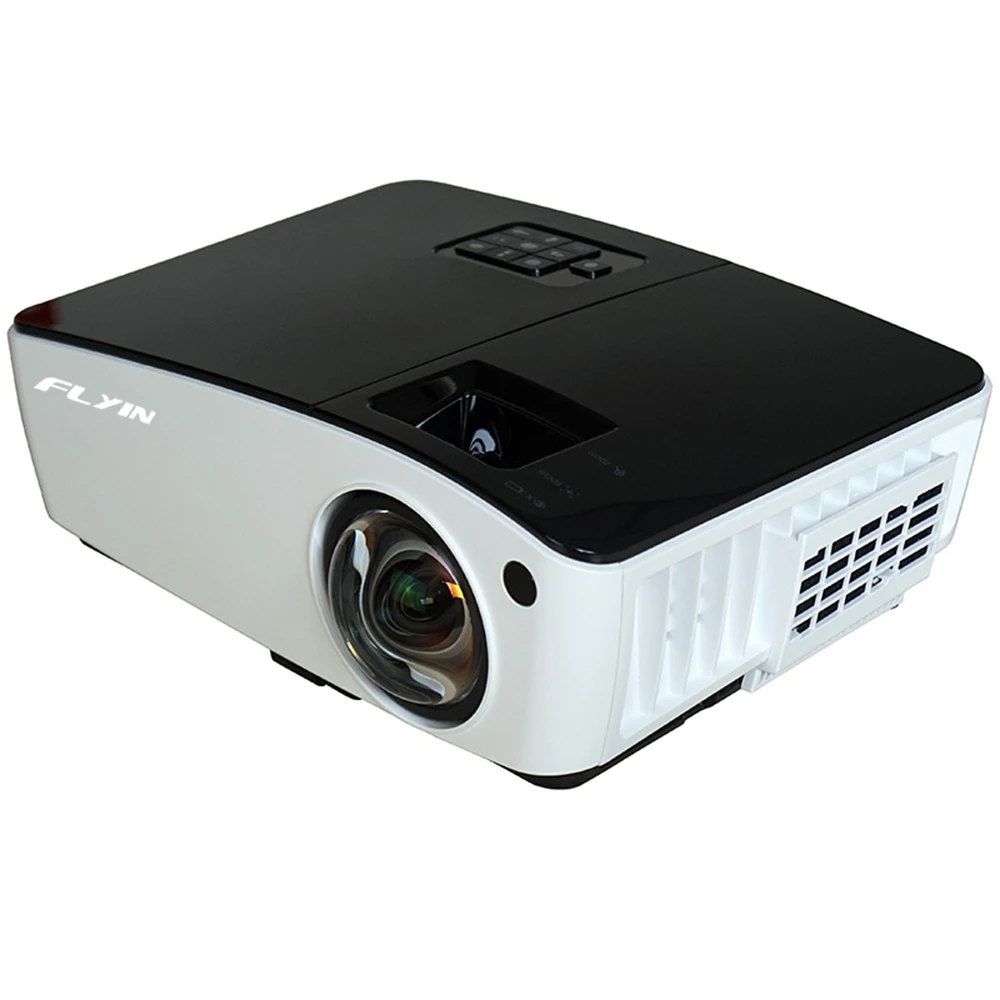 
Short Thorw Projector 4200 Ansi Lumens 0.6 Throw Ratio XGA School Conference DLP 3D Digital Projector 3D Ready Built-in Speakers 