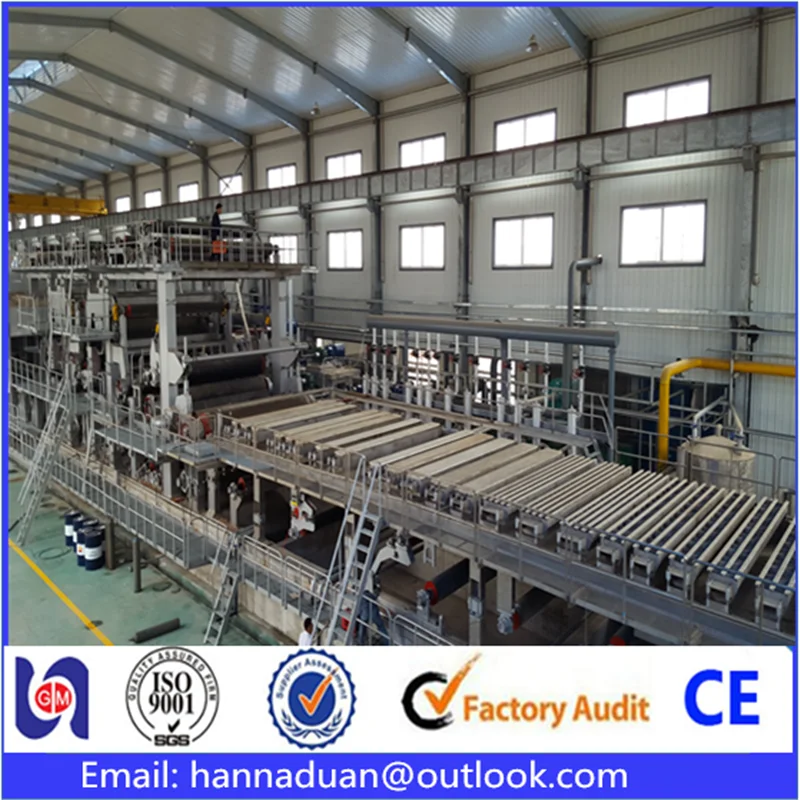 Бдм крафт гофрированная бумага делая машину сырье: макулатуры, Девственница целлюлозно, , Из бамбука, соломы