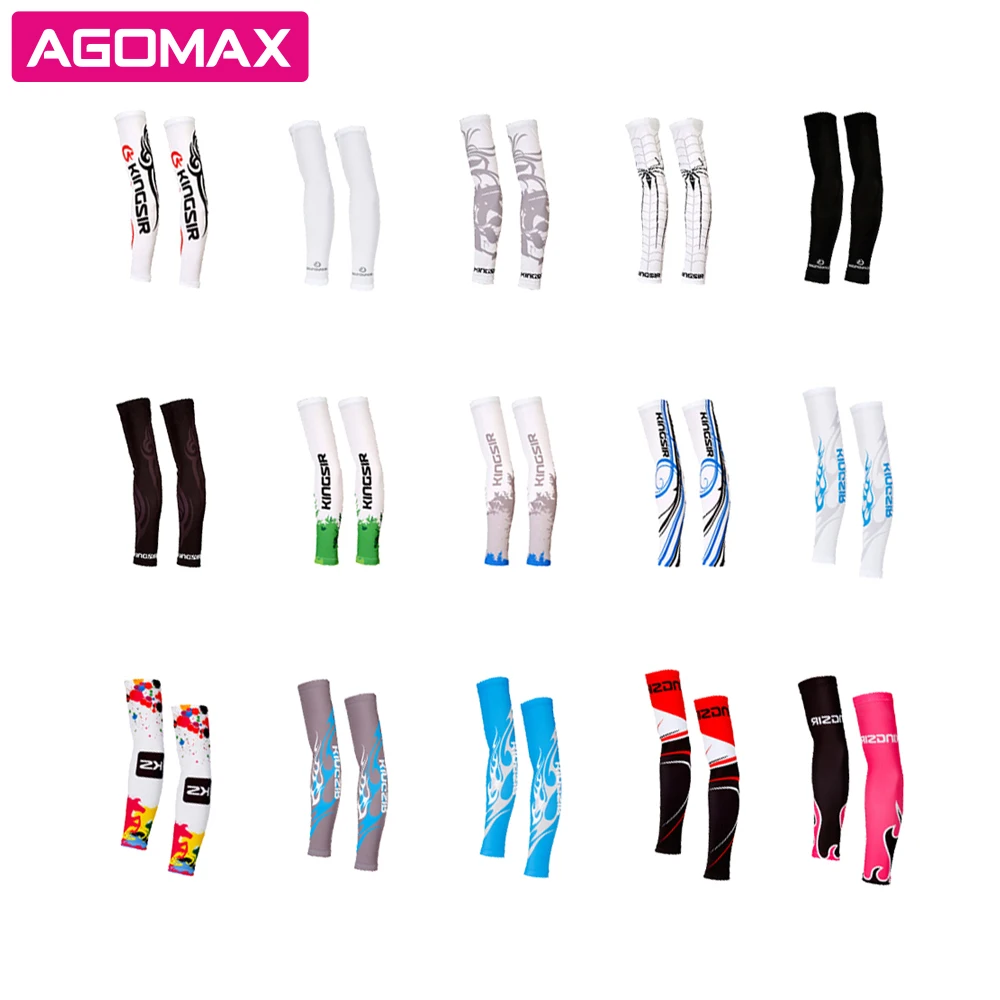 Custom wholesale sport sleeve compression spandex elastic arm sleeve