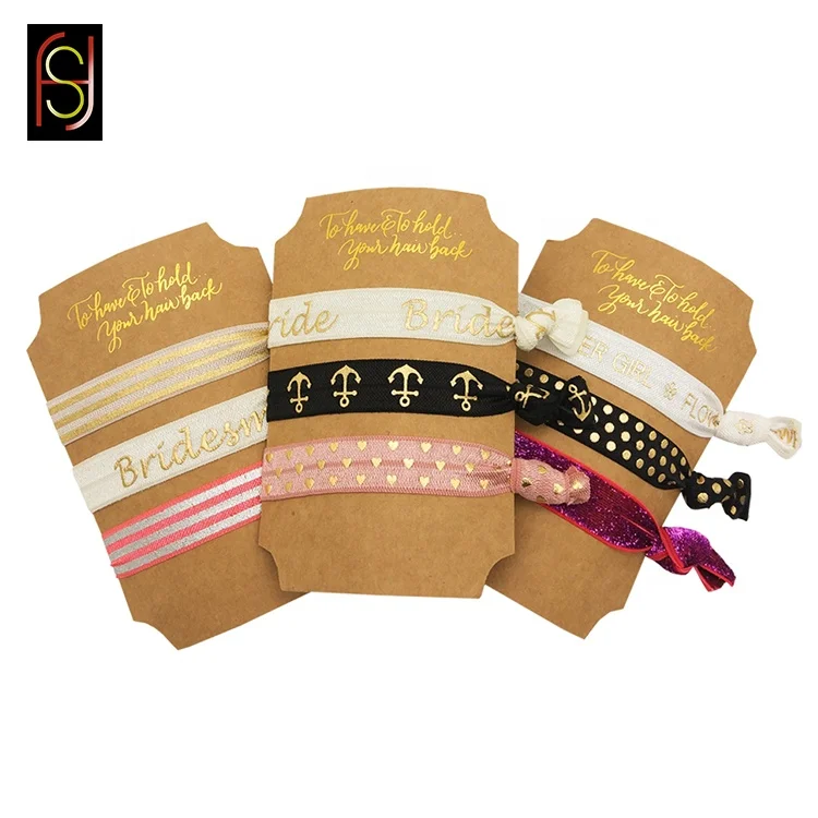 Оптовая продажа модная плоская эластичная резинка для волос с принтом