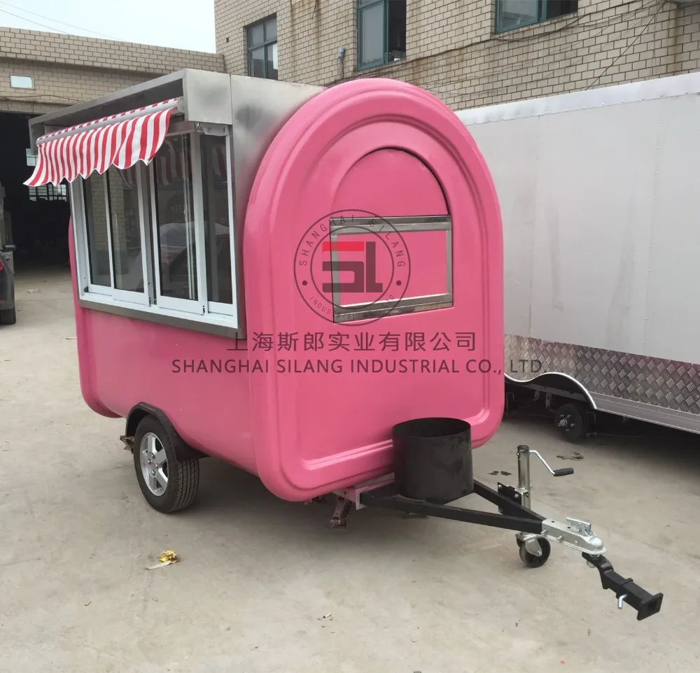 China manufacturer hot dog ice cream retro food trailer for fast food