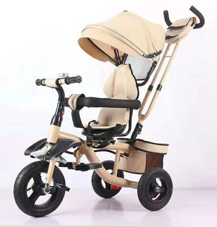 
Hot sale big baby tricycle with push handle wholesale comfortable tricycle toddler 