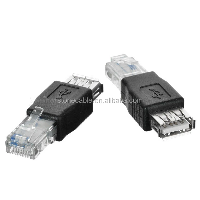 USB 2.0 Type A Female To Male Ethernet RJ45 Connector Adapter