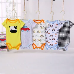 Hot Selling neutral cheap price Animal Printed baby romper 66001