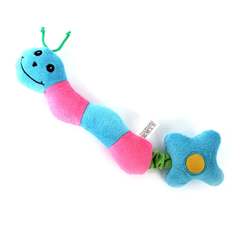 2018 Cute Ladybug Type Dog Cat Toy Pet Puppy Plush Sound Squeaker Funny Chew Toys Pet Toys For Dog