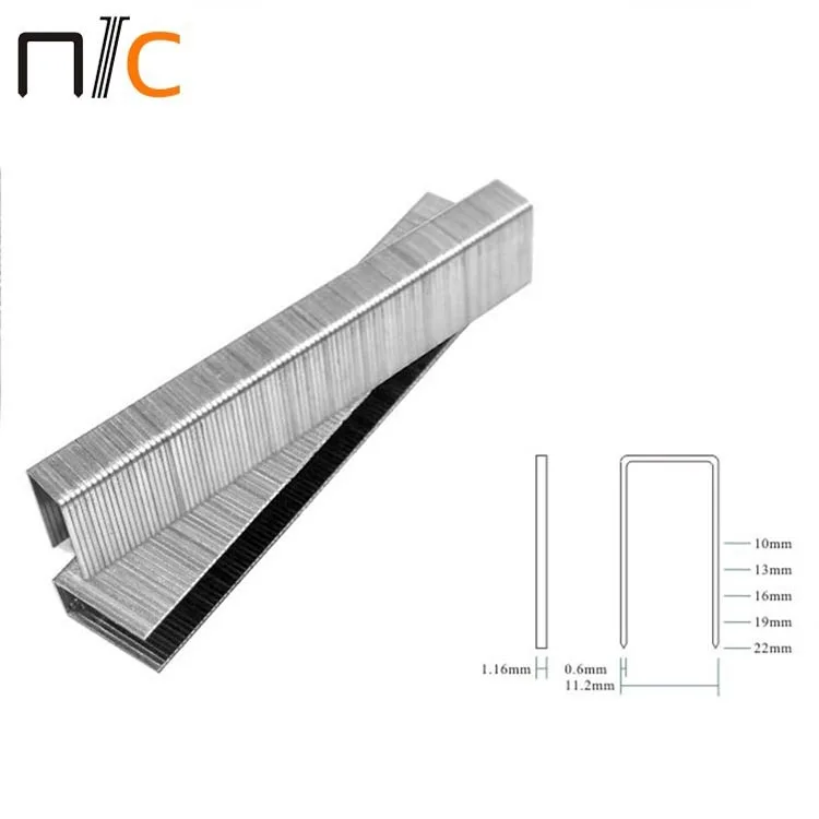 Сделанные мебельные скобы серии 20ga 10j, металлические скобы, изолированные гвозди u-типа