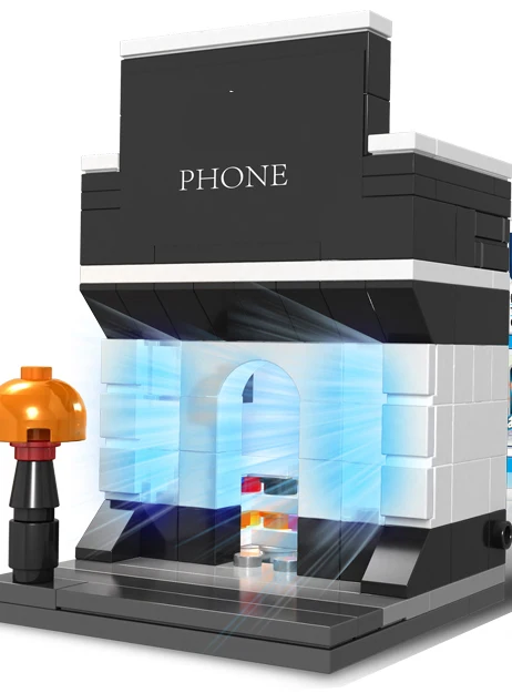 DIY plastic enlighten Building blocks toy city set creative brick and block