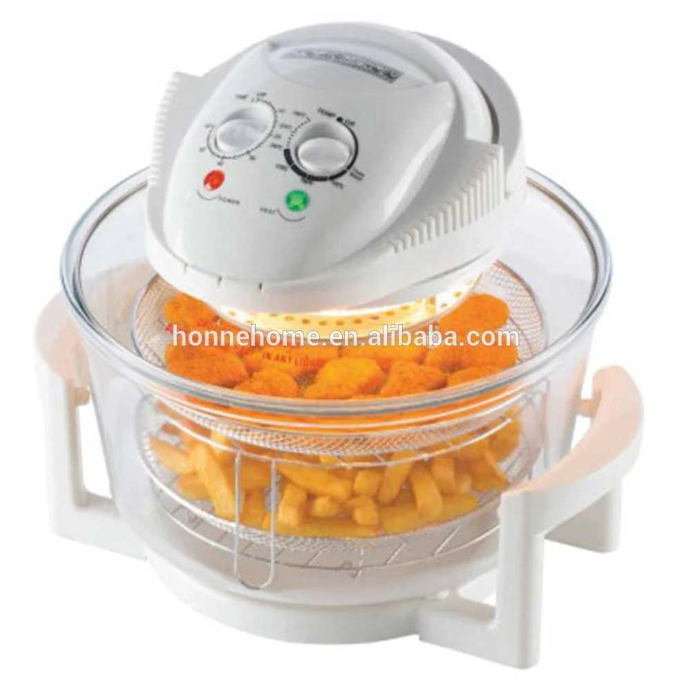 Halogen convection oven, Glass bowl with capacity up to 12 liters,1400 W, Oven combined grill casserole large model