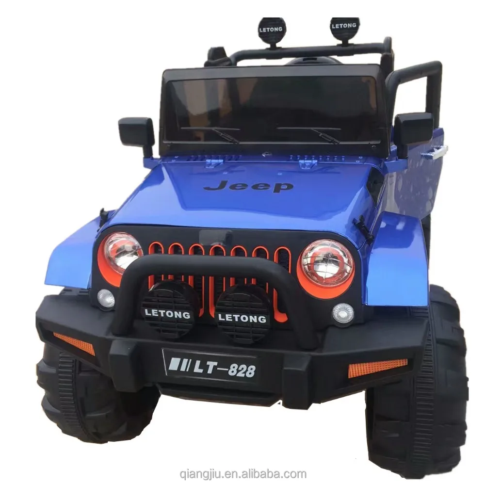 Factory 4 leather seat classic white color big baby cheap ride on SUV jeeps kids Electric cars with four motors