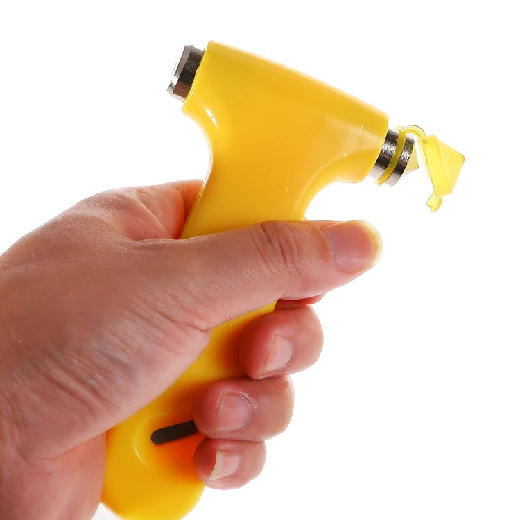 2-in-1 Window Glass Breaker and SeatBelt Cutter Auto Car Safety Hammer