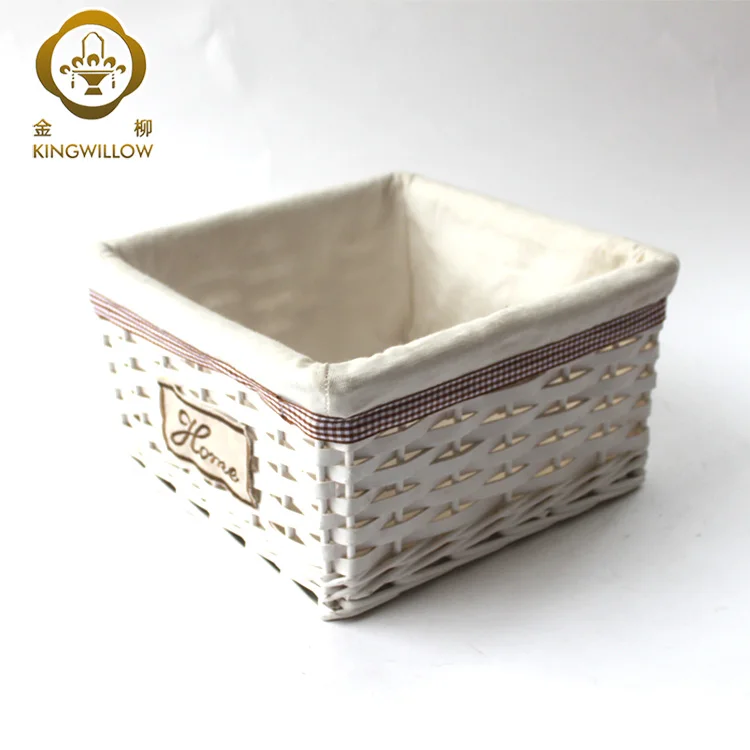 Wholesale Handwoven Mini Wicker Wood Chip Basket Hamper for Kids