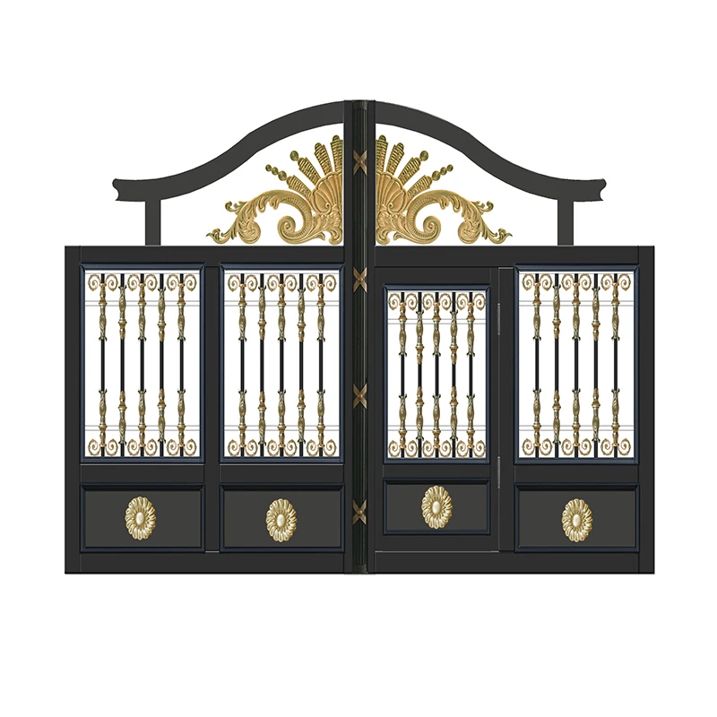 elegant wrought aluminum main gate