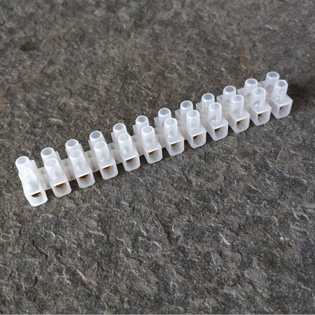 Заводская прямая продажа, Клеммная колодка, 12 полюсов, 3/6/10/15/30/60/100A PE/PP/PA, упаковка из 10 шт.