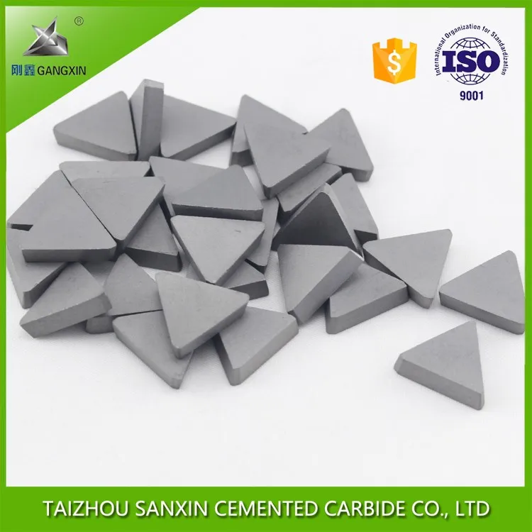 P30 carbide 3/4 triangle tungsten carbide tips milling tips blank sanxin