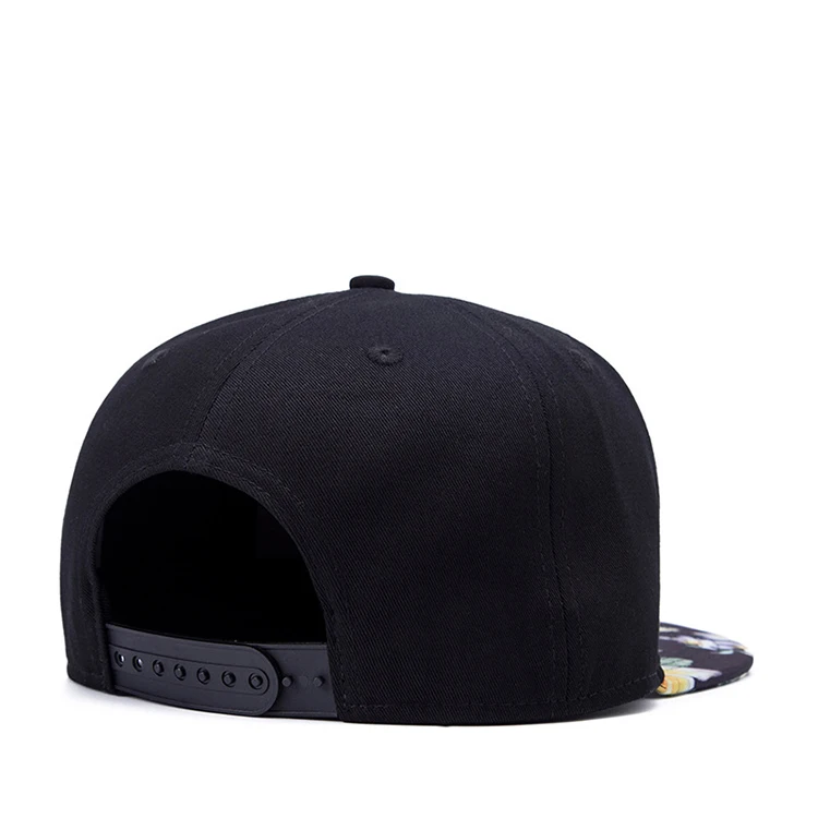 
High quality 6 panel tri-color applique snapback hip hop hats caps 