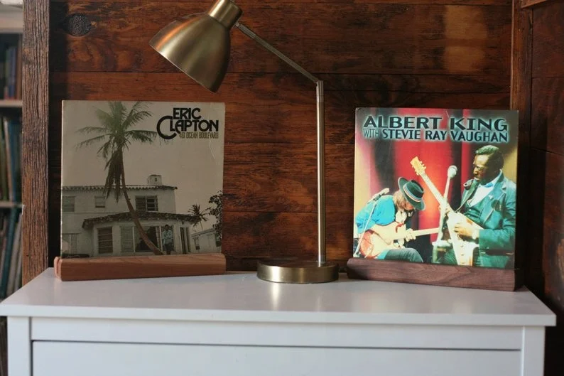 
YG Craft Vinyl record display rack/ LP record holder (Solid wood, color stain options) 