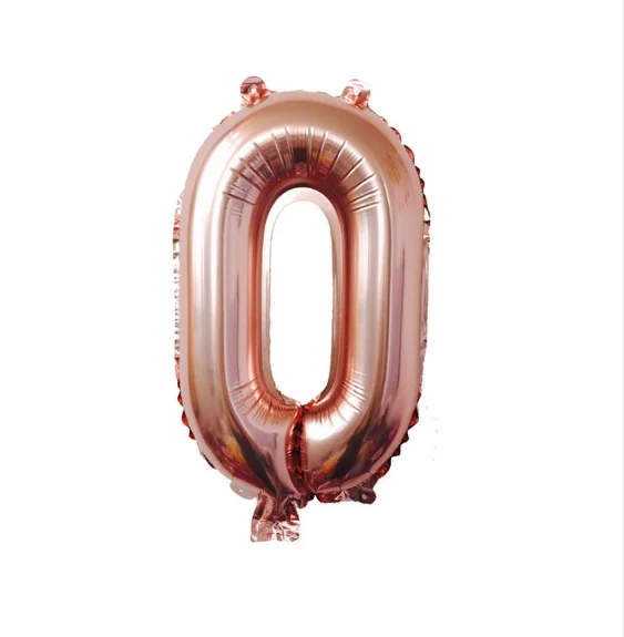Rose Gold Number Foil Balloons Large Digit Helium Balloons wedding decorations Birthday Party Supplies Baby Shower