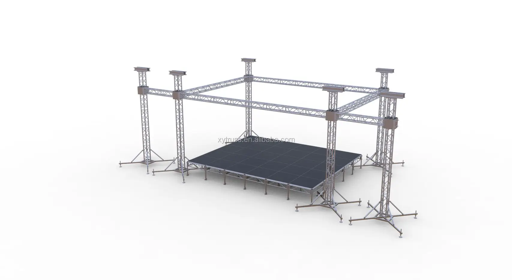 High quality outdoor aluminum stage with truss tower system