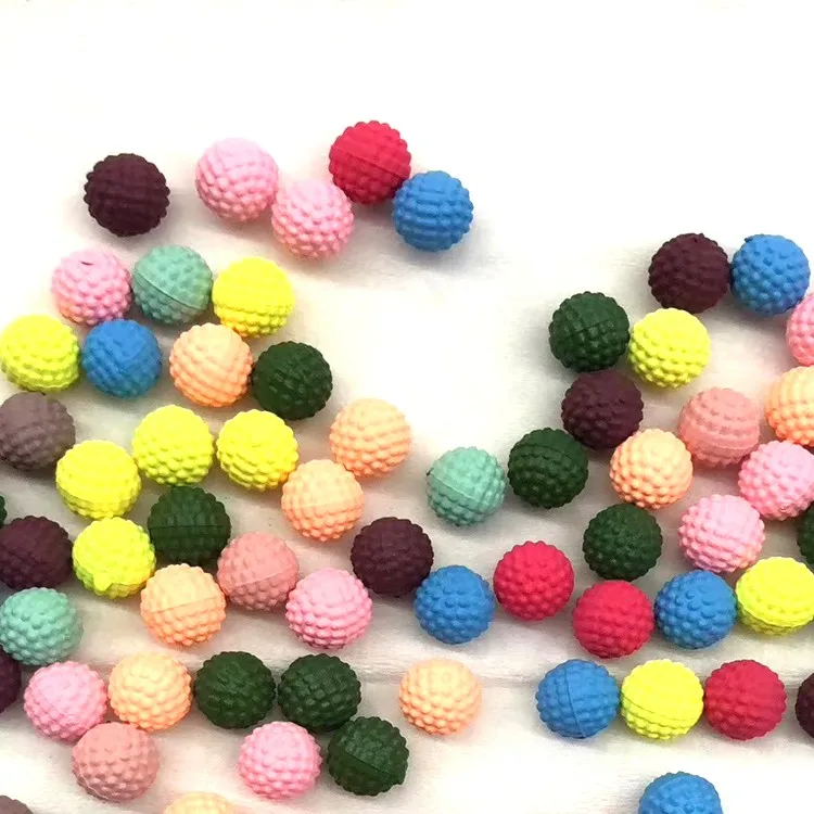 Оптовая продажа, разные размеры, пластиковые жемчужины радужного цвета, круглые бусины без отверстий для рукоделия, Бижутерия Из Бисера