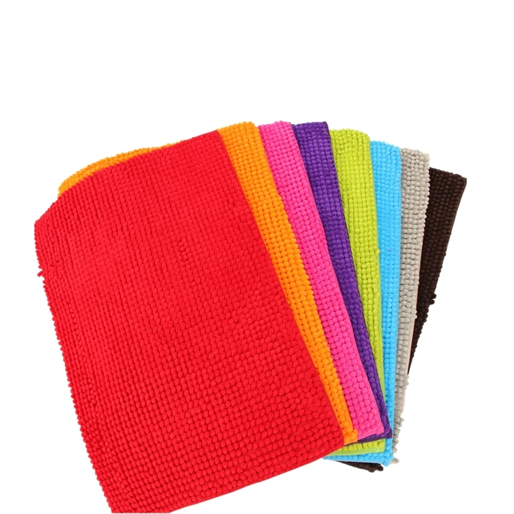 Wholesales Chenille Fabric Carpet Floor Mats Chenille Bedroom Carpets