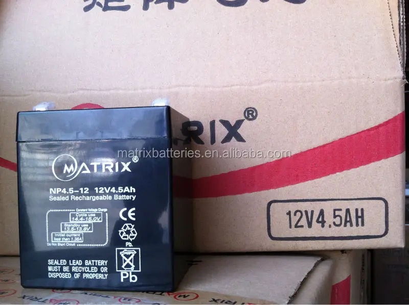 small 12v 4.5ah 12 volt battery from Shenzhen Matrix