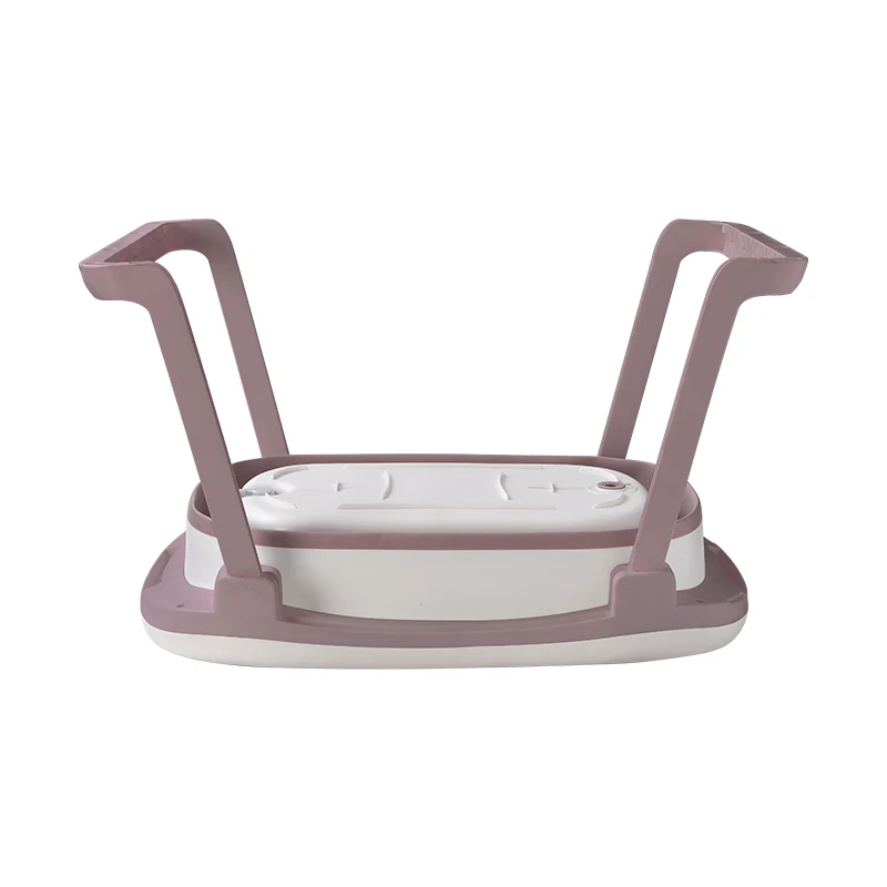 New Design Plastic folding baby hospital bathtub with seat and temperature silicone infant