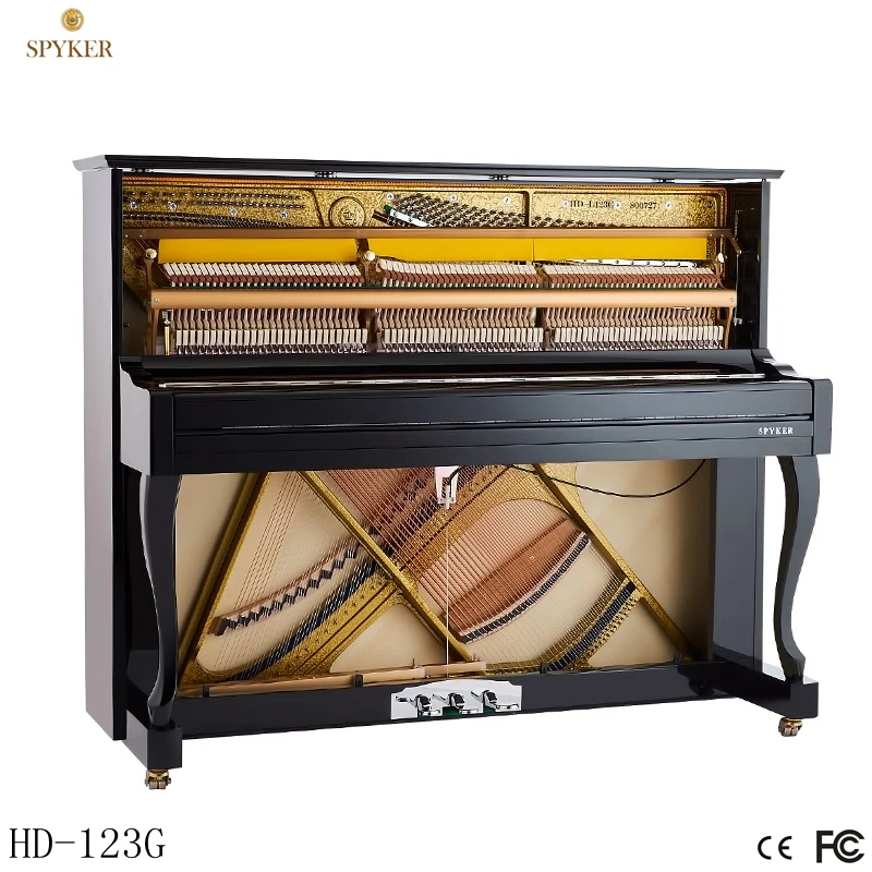 SPYKER High Quality black Polish Acoustic upright mechanical piano
