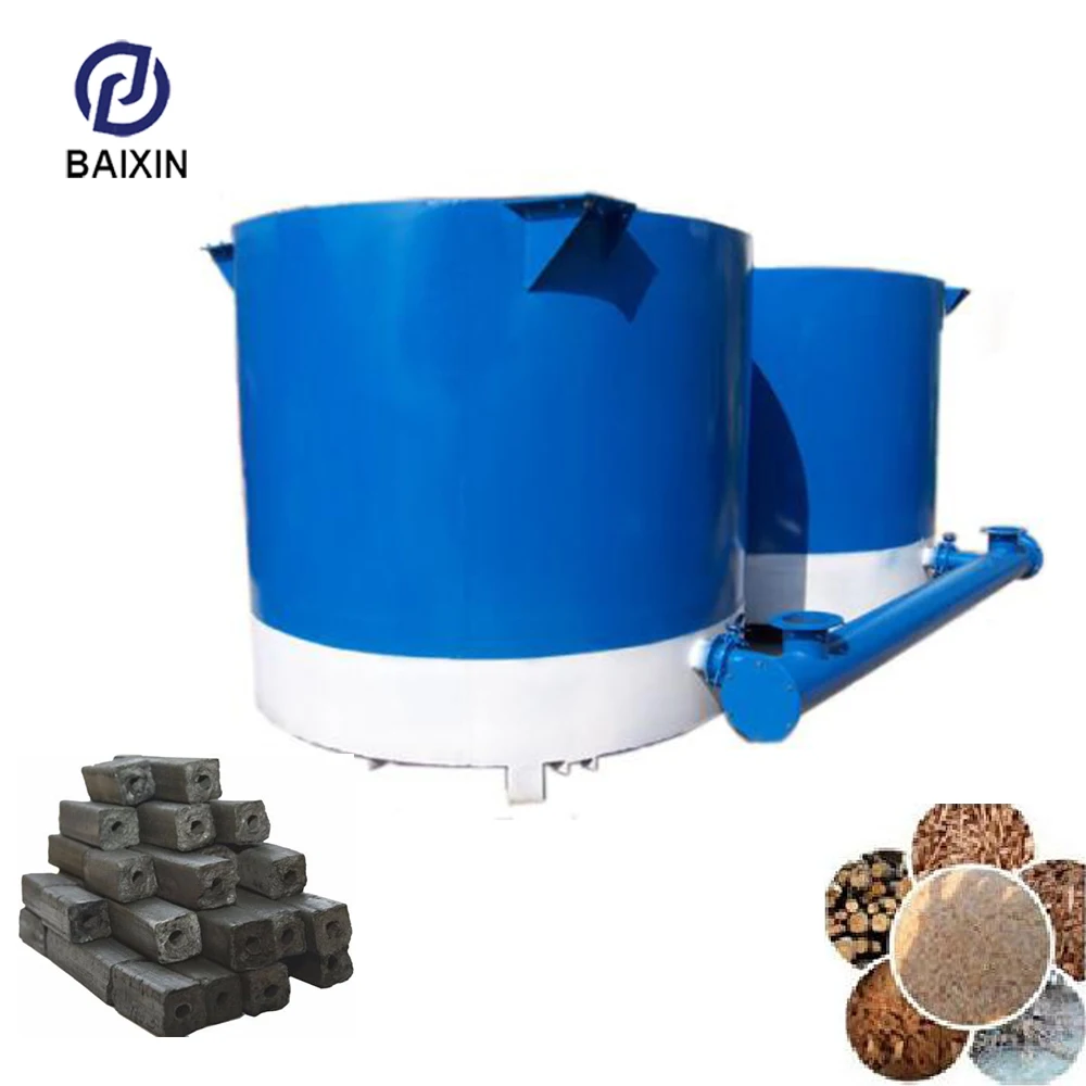Smokeless charcoal production kiln/charcoal making machine plant/charcoal making oven