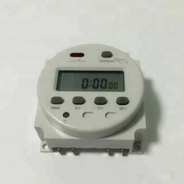 CN102A 220V LCD digital power programmable 1 day cycle timer countdown seconds timer relay switch