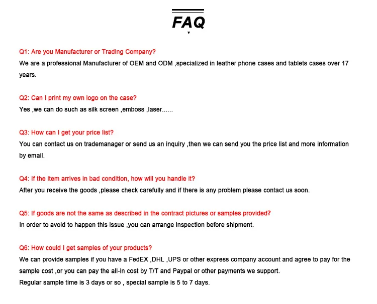 FAQ
